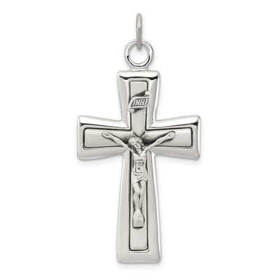 Sterling silver crucifix pendant