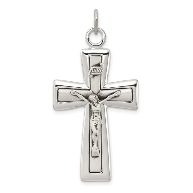 Sterling silver crucifix pendant