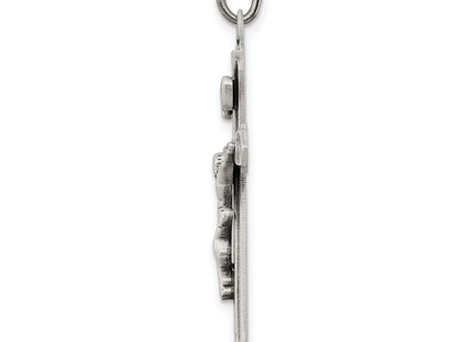 Sterling Silver Antiqued Crucifix Pendant