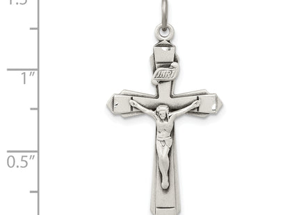 Sterling Silver Antiqued Crucifix Pendant
