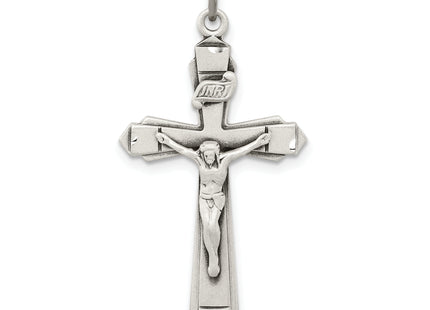 Sterling Silver Antiqued Crucifix Pendant
