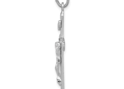 Sterling silver crucifix pendant, alternate view