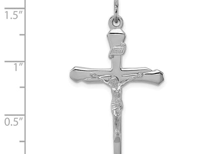 Sterling silver crucifix pendant, another view