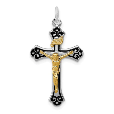 Sterling silver crucifix pendant