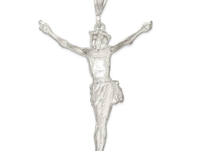 Sterling Silver Corpus (Crucified Christ) Pendant (Style QC3432)