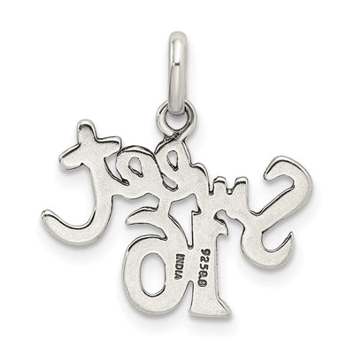 Sterling Silver Sweet 16 Charm, 19 x 18mm
