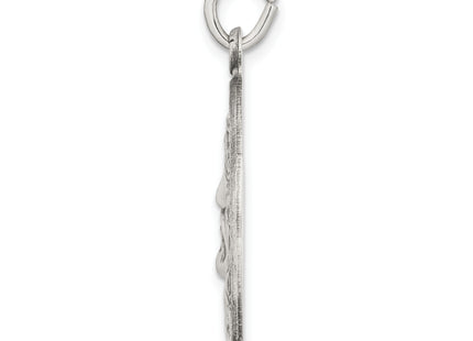 Sterling Silver Antiqued Ecce Homo Medal, 31 x 23mm