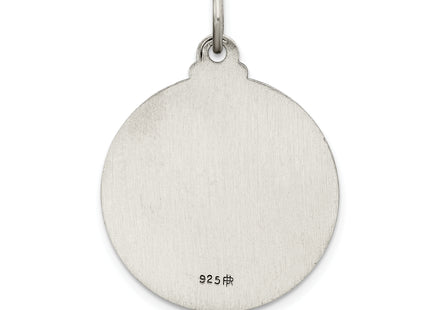 Sterling Silver Antiqued Ecce Homo Medal, 31 x 23mm