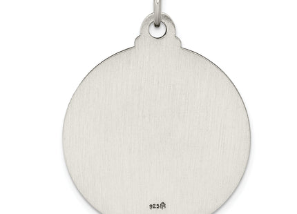 Sterling Silver Antiqued Ecce Homo Medal, 36 x 28mm