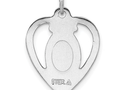 Sterling silver heart pendants & charm, another view