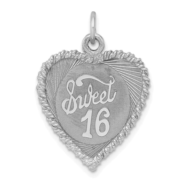 Sterling silver disc charm