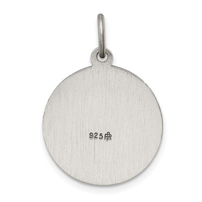 Sterling Silver Antiqued Saint Francis of Assisi Medal