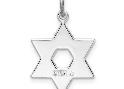 Sterling silver star charm, further view