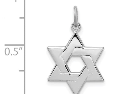 Sterling silver star charm, another view