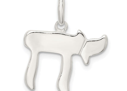 Sterling Silver Chai (Life) Charm (Style QC3693)