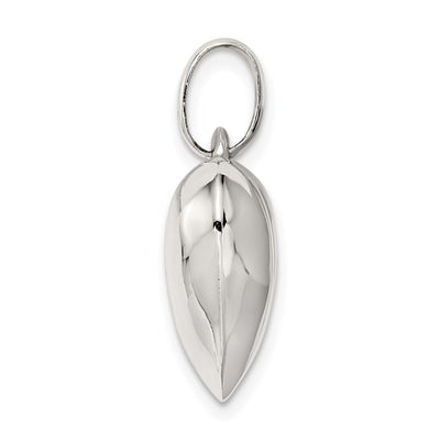 Sterling Silver Puffed Heart Charm, 22 x 16mm
