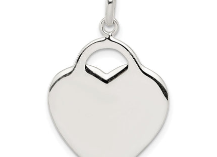 Sterling silver heart charm
