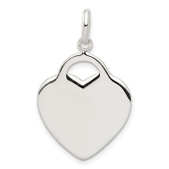 Sterling silver heart charm