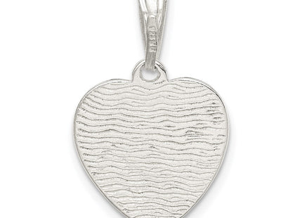 Sterling Silver Heart Pendant (Style QC3736)