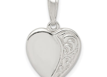 Sterling Silver Heart Pendant (Style QC3736)