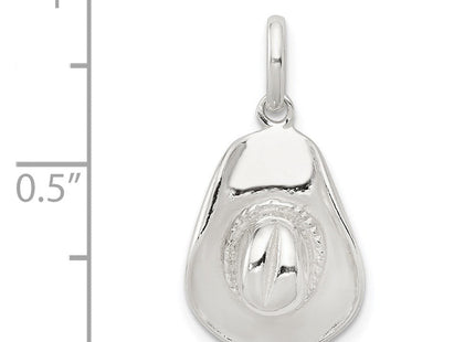 Sterling Silver Cowboy Hat Charm (Style QC3844)