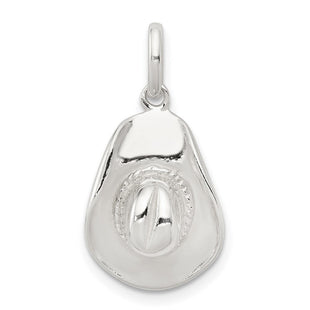 Sterling Silver Cowboy Hat Charm (Style QC3844)