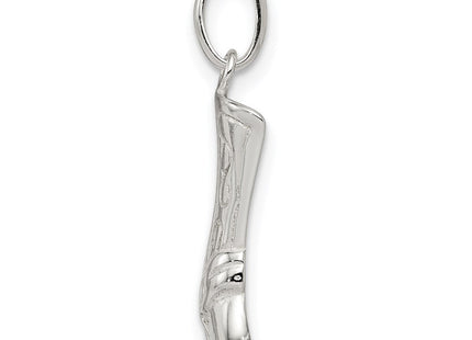 Sterling Silver Cowboy Boot Charm (Style QC3846)