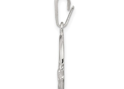 Sterling silver claddagh charm, alternate view