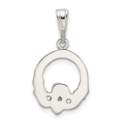 Sterling Silver Claddagh Charm, 26 x 15mm
