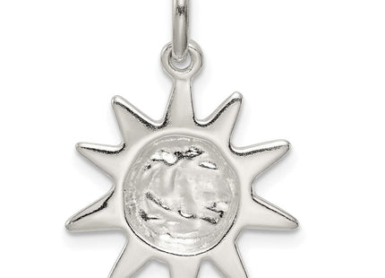 Sterling Silver Sun Charm (Style QC3900)
