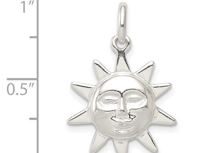 Sterling Silver Sun Charm (Style QC3900)