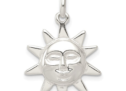 Sterling Silver Sun Charm (Style QC3900)