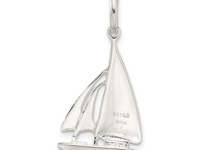 Sterling Silver Sailboat Charm (Style QC4018)