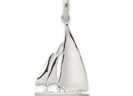 Sterling Silver Sailboat Charm (Style QC4018)