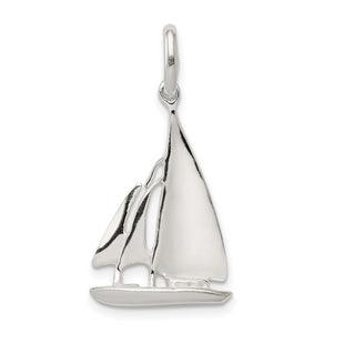 Sterling Silver Sailboat Charm (Style QC4018)