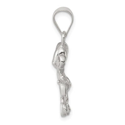 Sterling Silver Octopus Charm, 27 x 24mm