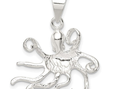 Sterling Silver Octopus Charm (Style QC4037)