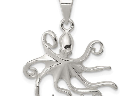 Sterling Silver Octopus Charm (Style QC4037)
