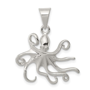 Sterling Silver Octopus Charm (Style QC4037)