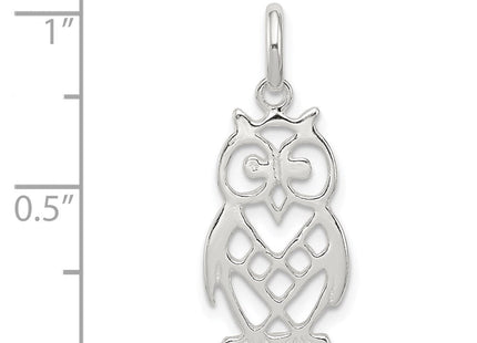 Sterling Silver Owl Charm (Style QC4051)