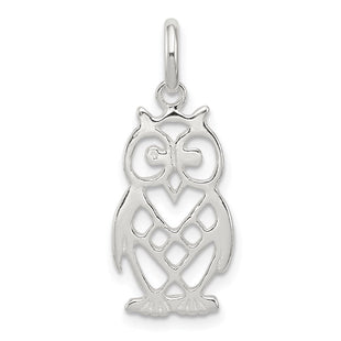 Sterling Silver Owl Charm (Style QC4051)