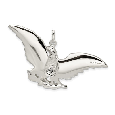 Sterling Silver Eagle Charm, 35 x 49mm