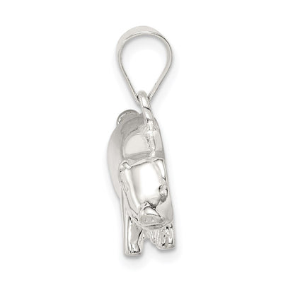 Sterling Silver Pig Charm, 15 x 24mm