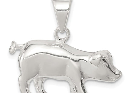 Sterling Silver Pig Charm (Style QC4076)