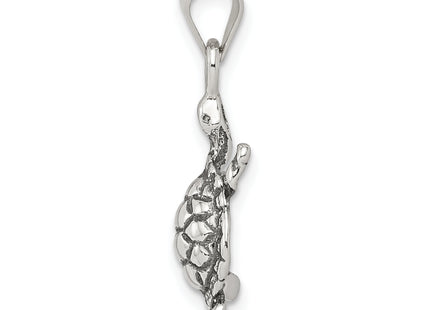 Sterling Silver Antiqued Turtle Charm