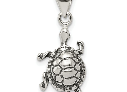 Sterling Silver Antiqued Turtle Charm