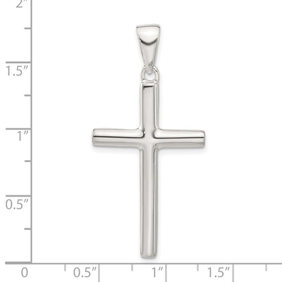 Sterling Silver Cross Pendant, 44 x 23mm