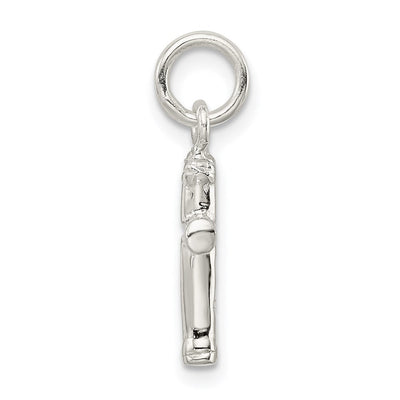 Sterling Silver Cross Charm, 17 x 10mm
