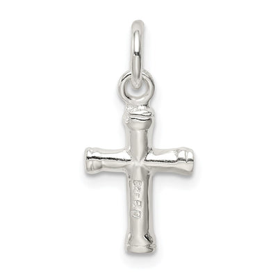 Sterling Silver Cross Charm, 17 x 10mm