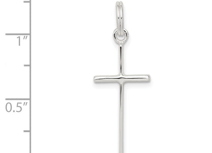 Sterling silver cross charm, another view